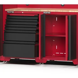 feistos Werkstatteinrichtung Novo 5 Metall Werkzeugschrank | rot