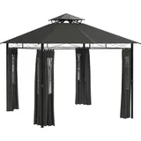 Outsunny Pavillon Metall, Polyester
