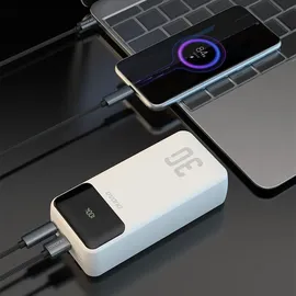 DUDAO K15Max Powerbank 30000mAh 22,5W Weiß