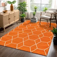 Sanat Trellis orange B/L: ca. 160x230 cm - Orange