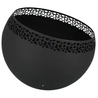 Rivanto 2er-Set: Feuerschale in schwarz | Gr.: onesize