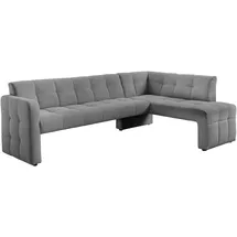 exxpo - sofa fashion Essbank EXXPO - SOFA FASHION "Barista, bequem und elegant, hohe Bodenfreiheit", grau, B:245cm H:83cm T:159cm, Sitzbänke, Essbank, Eckbank Barista bequem und elegant, hochwertige Detailverarbeitung
