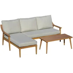 Outsunny Gartenmöbel Set Aluminium, Polyester, Sponge