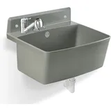 Gospo Gartenwaschbecken, 55x42x22.5cm Haushaltsbecken Aus Hochqualitativem Polystyrol, Ausgussbecken