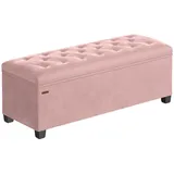 Songmics Sitzbank 40 x 110 x 40 cm pastellrosa