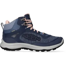 Keen Damen Terradora Flex Mid Waterproof Wanderstiefel, Vintage Indigo/Peachy Keen - 40