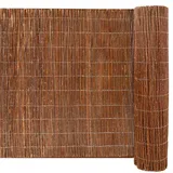 urfence Sichtschutzmatte 110 x 300 cm Braun Weide