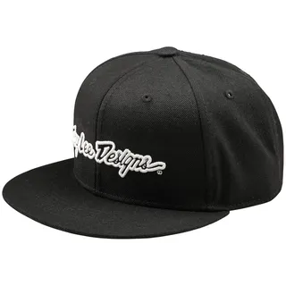 Troy Lee Designs Flat Bill Signature Kappe - Black - One Size