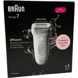 Braun Silk-épil 7 7-011 Weiß/Silber