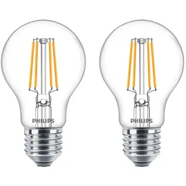 Philips LED Classic E27 4.3W 470lm, klar, Warmweiß