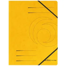 Herlitz Eckspanner easy orga DIN A4 gelb, 5 St.