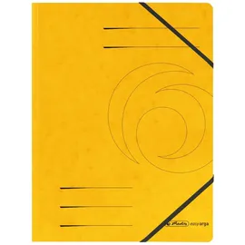 Herlitz Eckspanner easy orga DIN A4 gelb, 5 St.