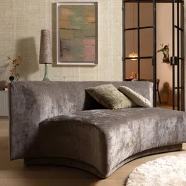 Woood Sofa Popular aus Chenille-Stoff, modernes Design, taupe, bequem gepolstert für 2-3 Personen