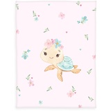 Herding babybest Microfaser-Flauschdecke Little Turtle, 75 x 100 cm, Polyester, Kuscheldecke