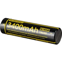 Nitecore 18650 NL1834R Li-Ion 3400mAh 3,6 Volt + USB-C-Anschluss