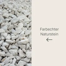 Schicker Mineral Kalk Ziersplitt beige 5-8 mm 25 kg Sack
