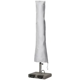 mehr Garten Abdeckung Protect für Sonnenschirme 220 x 30/55 cm Grau
