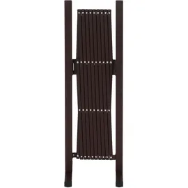 Mendler Alu Absperrgitter 103 x 36-265 x 31 cm Braun/Stahl