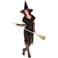dressforfun Hexen-Kostüm Frauenkostüm sexy Zauberin schwarz M - M