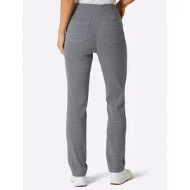 Creation L Premium Jerseyhose Lyocell-Polyester-Jacquard Hosen Blau 19