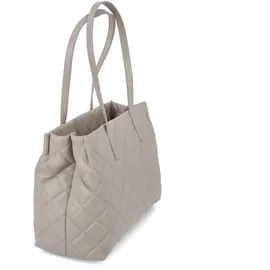 Valentino Ocarina Shopper Synthetik Beige/Weiß