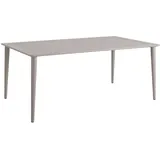 Brafab Gartentisch Nimes 200 x 98 cm Aluminium Braun Khaki 97