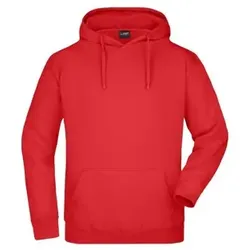 Kapuzensweatshirt JN047, rot, Größe XXL - rot - XXL