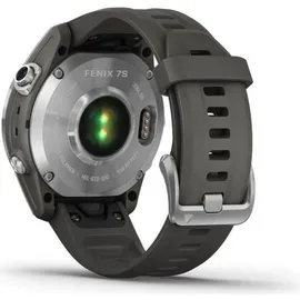 Garmin fenix 7S Standard silber mit graphitfarbenem Armband