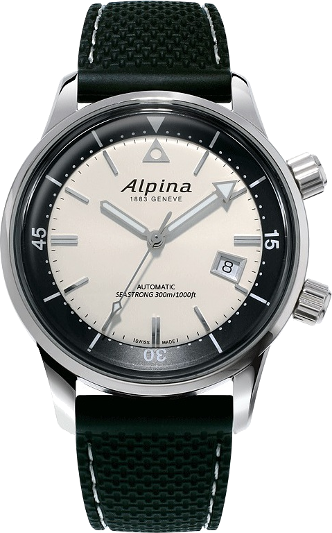 Alpina Seastrong Collection Diver Heritage AL-525S4H6 - silber,schwarz - 42mm