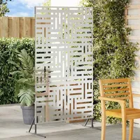 vidaXL Sichtschutz 180 cm grau Stahl
