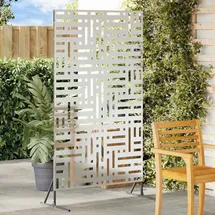 vidaXL Sichtschutz 180 cm grau Stahl