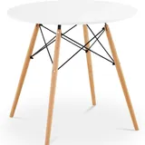 Fromm & Starck Tisch rund - Ø 80 cm - weiß Stahlstreben