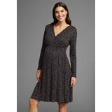 NEUN MONATE Umstandskleid in schwarz-gepunktet | Gr.: 44