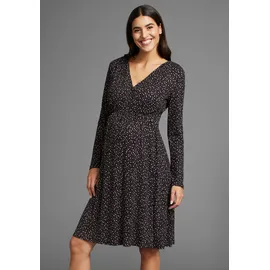 NEUN MONATE Umstandskleid in schwarz-gepunktet | Gr.: 44