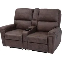 MCW Kinosessel MCW-K17 Stoff/Textil 2er  ~ 70 x 100 x 90 cm Braun