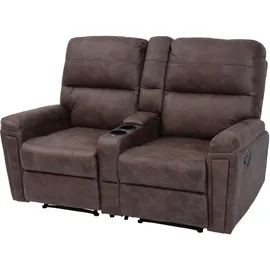 MCW Kinosessel MCW-K17 Stoff/Textil 2er  ~ 70 x 100 x 90 cm Braun