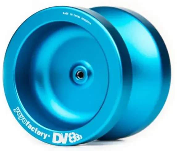 YoYoFactory DV888 - YoYo für Beginner Fortgeschrittene und Profis Ø 50 mm B 40.5 mm 67 g blau mit patentiertem Spielsystem