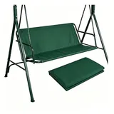 SJASD Hollywoodschaukel, Waschbare Outdoor Auflage für Hollywoodschaukel, wasserdichte Gartenschaukel-Abdeckung, Uv-BestäNdig, Einfache Montage,Grün,600D extra Thick