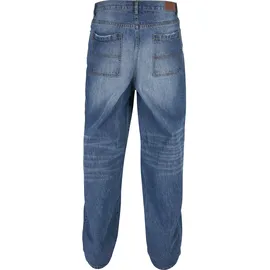 URBAN CLASSICS Distressed 90‘s Jeans Deep Blue Destroyed Washed 32