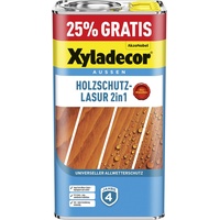 Xyladecor Holzschutz-Lasur 2 in 1 4 + 1 l kastanie matt