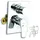 NOVASERVIS Metalia 57 Unterputzarmatur Grau 57050R,0
