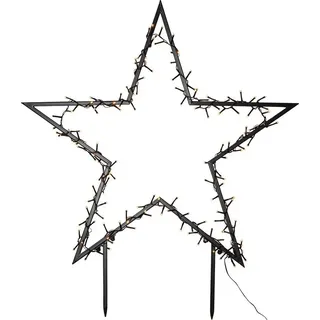 EGLO LED Stern beleuchtet mit Erdspieß Weihnachtsbeleuchtung, außen, für Garten 90 cm