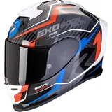 Scorpion EXO-R1 Evo Air Coup, Integralhelm - Schwarz/Rot/Blau - M