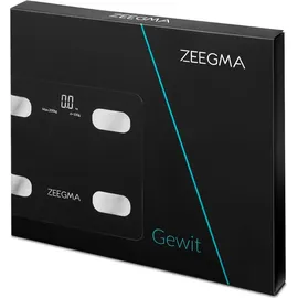 Zeegma Gewit Personenwaage Waage mit Körperfett Personenwaage Digital Analyse von bis zu 17 Körperparametern präzise Messung LCD Gewichtsmessbereich bis zu 200 kg