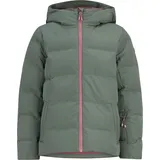 Ziener Skiwear Mädchen Ski Jacke - AMANI green mud - 164 - Grün - 164