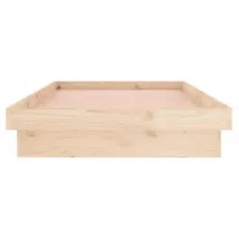vidaXL Massivholzbett 100 x 200 cm Braun
