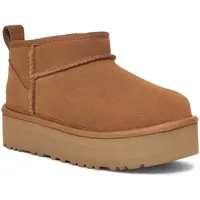 UGG Australia UGG Classic Ultra Mini Platform (GS) Unisex Boots braun Größe 35 Schuhe