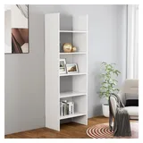 vidaXL Bücherregal Weiß 60x35x180 cm Holzwerkstoff