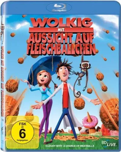 Wolkig mit Aussicht auf Fleischbällchen [Blu-ray] (Neu differenzbesteuert)