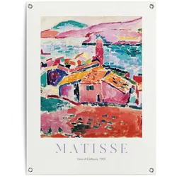 Poster REINDERS "Matisse - Les toits de Collioure", bunt (farbe bild(er): mehrfarbig), B:60cm H:80cm T:0,1cm, Bilder, Garten - Mehrfarbig - Leinwand - Kunst - 60x80 cm